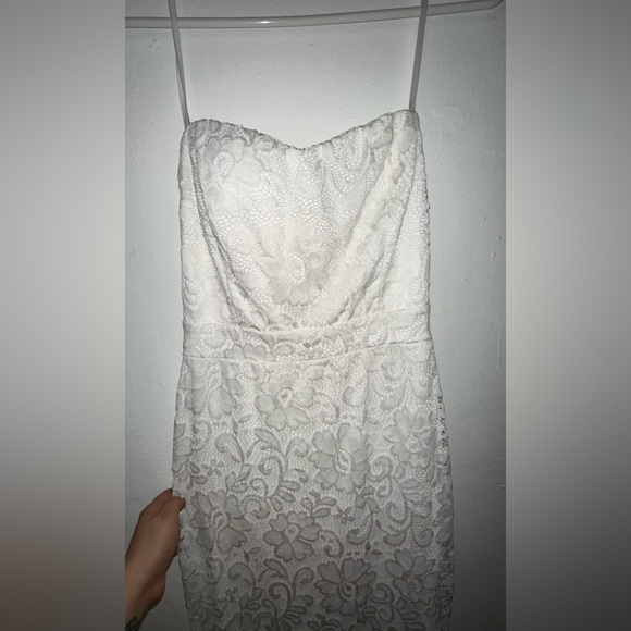 Windsor store white/ivory dress NWT - Picture 3 of 4